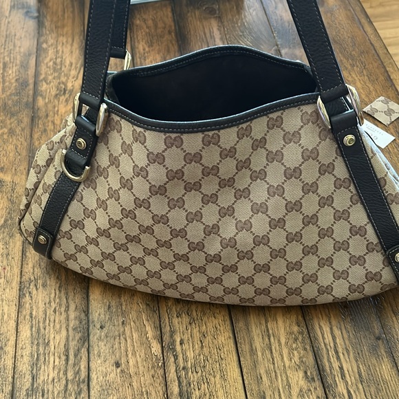 Authentic Gucci medium, Abbey coated canvas, shoulder bag, beige - Picture 7 of 12